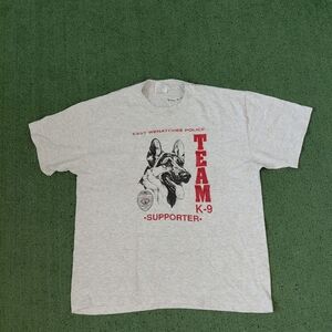 VINTAGE K-9 Team Supporter T Shirt Size Large